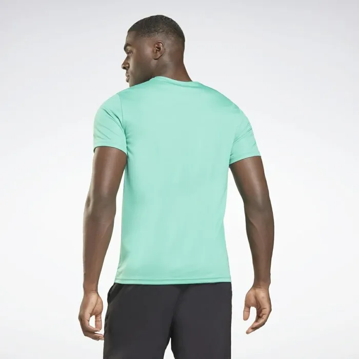 TShirts and Graphic Tees Mens Reebok Workout Ready Graphic TShirt Future Teal