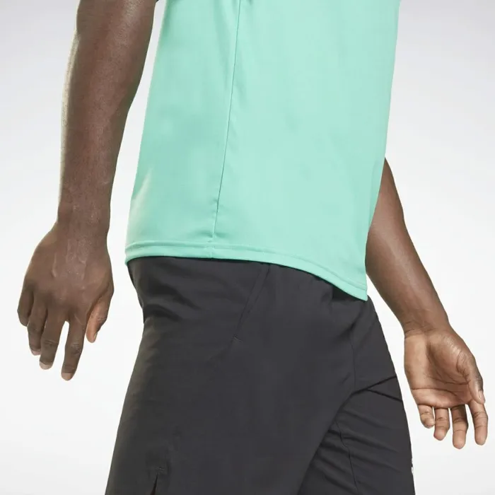 TShirts and Graphic Tees Mens Reebok Workout Ready Graphic TShirt Future Teal