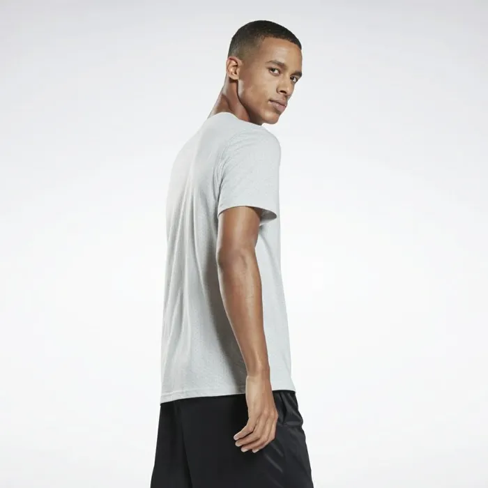 TShirts and Graphic Tees Mens Reebok Workout Ready Mesh TShirt Pure Grey 2