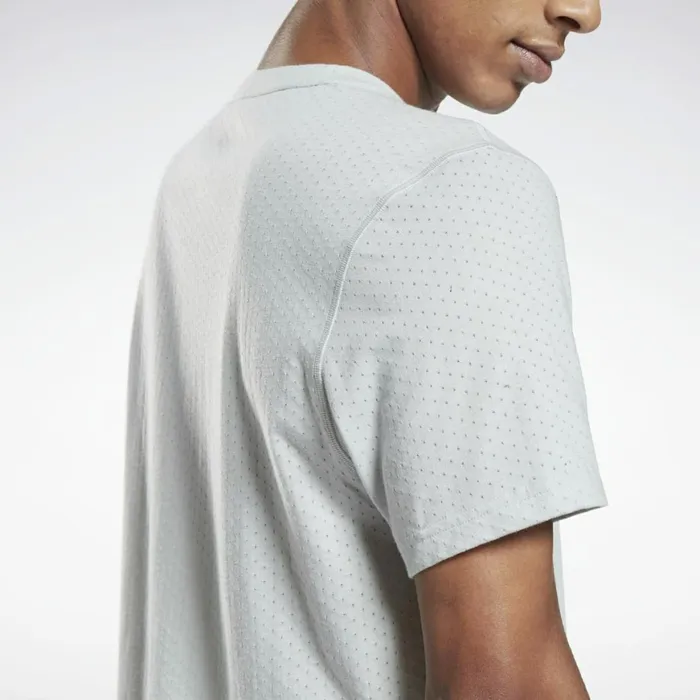 TShirts and Graphic Tees Mens Reebok Workout Ready Mesh TShirt Pure Grey 2