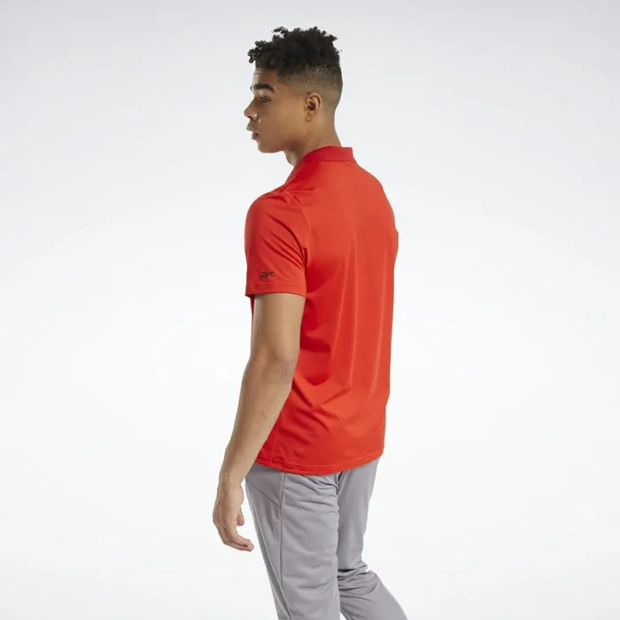 TShirts and Graphic Tees Mens Reebok Workout Ready Polo Shirt Instinct Red