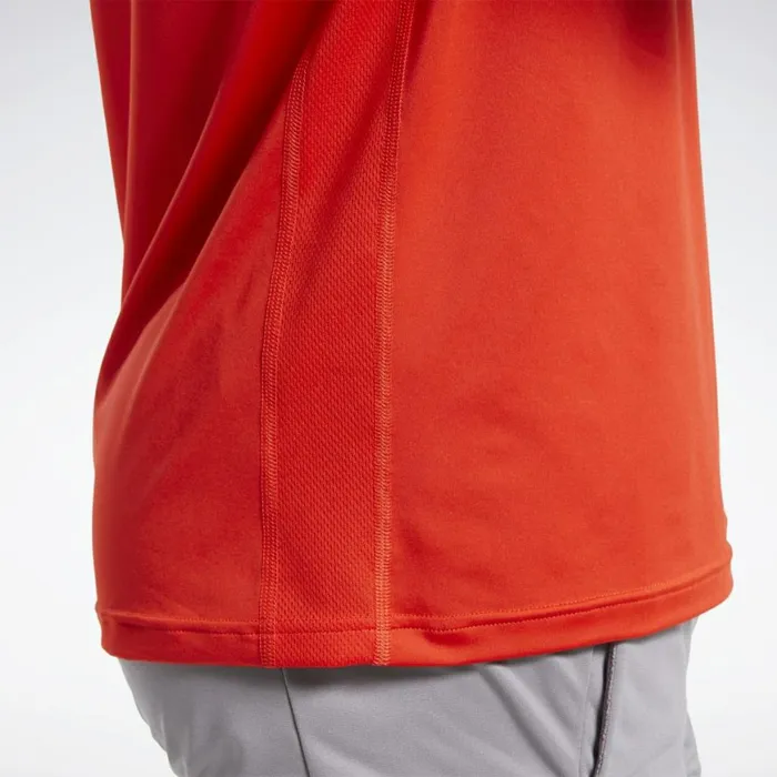 TShirts and Graphic Tees Mens Reebok Workout Ready Polo Shirt Instinct Red
