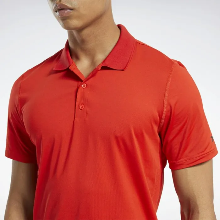 TShirts and Graphic Tees Mens Reebok Workout Ready Polo Shirt Instinct Red