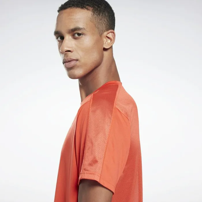 TShirts and Graphic Tees Mens Reebok Workout Ready Tech TShirt Dynamic Red