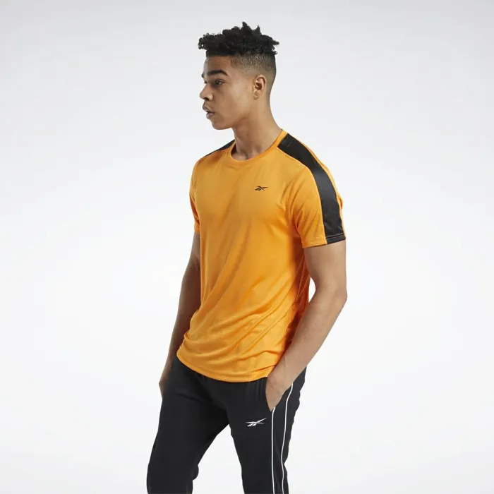TShirts and Graphic Tees Mens Reebok Workout Ready Tech Tee High Vis Orange