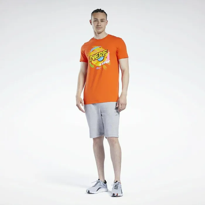 TShirts and Graphic Tees Mens Reebok X Nerf Basketball Spray Paint Tee Multi