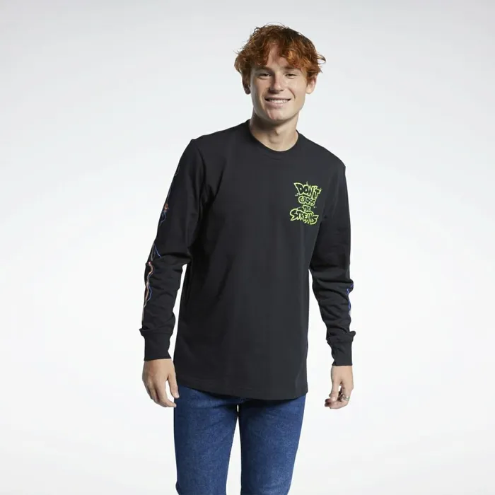 TShirts and Graphic Tees MensWomens Reebok Ghostbusters Long Sleeve Tee Black