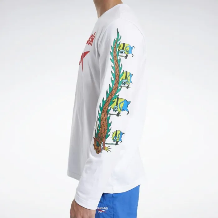 TShirts and Graphic Tees MensWomens Reebok Minion Lunar New Year Tee White