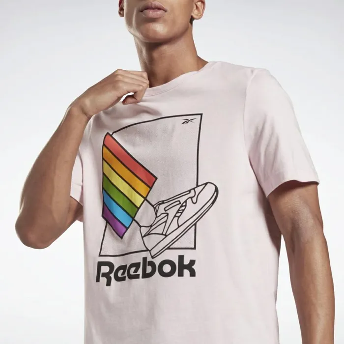 TShirts and Graphic Tees MensWomens Reebok Pride Graphic TShirt Frost Berry