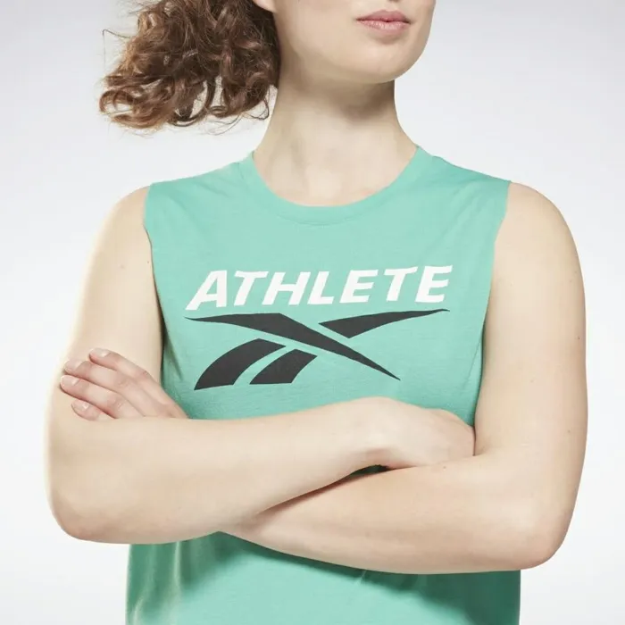 TShirts and Graphic Tees Womens Reebok Athlete Vector Tank Top Future Teal
