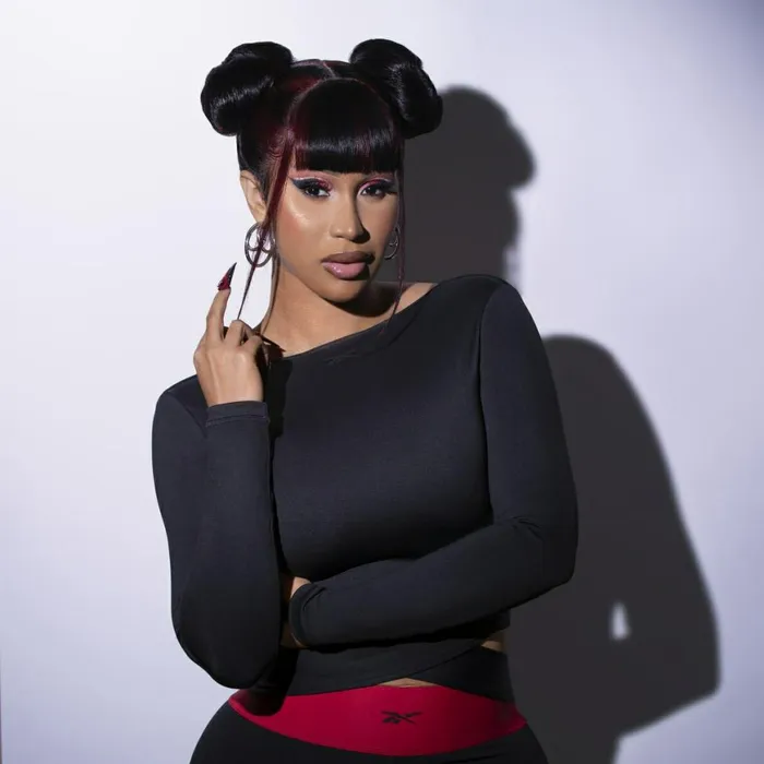 TShirts and Graphic Tees Womens Reebok Cardi B Long Sleeve Crop Top Plus Size Black