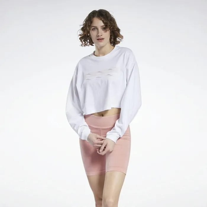 TShirts and Graphic Tees Womens Reebok Classics Long Sleeve Shirt White