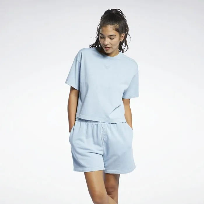 TShirts and Graphic Tees Womens Reebok Classics Natural Dye Cropped TShirt Meteor Grey F17r TShirts and Graphic Tees Womens Reebok Classics Natural Dye Cropped TShirt Meteor Grey F17r