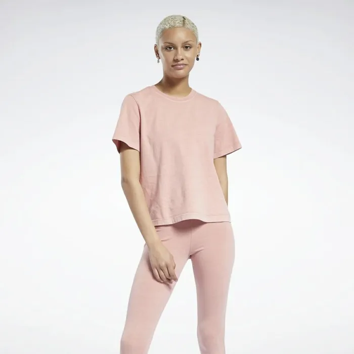 TShirts and Graphic Tees Womens Reebok Classics Natural Dye TShirt Frost Berry TShirts and Graphic Tees Womens Reebok Classics Natural Dye TShirt Frost Berry