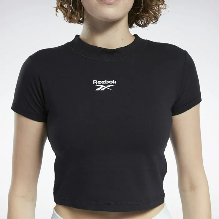 TShirts and Graphic Tees Womens Reebok Classics Tight Cropped Top Black
