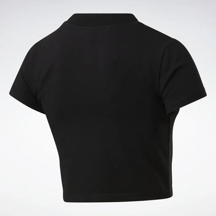 TShirts and Graphic Tees Womens Reebok Classics Tight Cropped Top Black