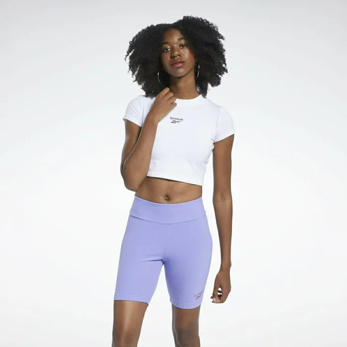 TShirts and Graphic Tees Womens Reebok Classics Tight Cropped Top White