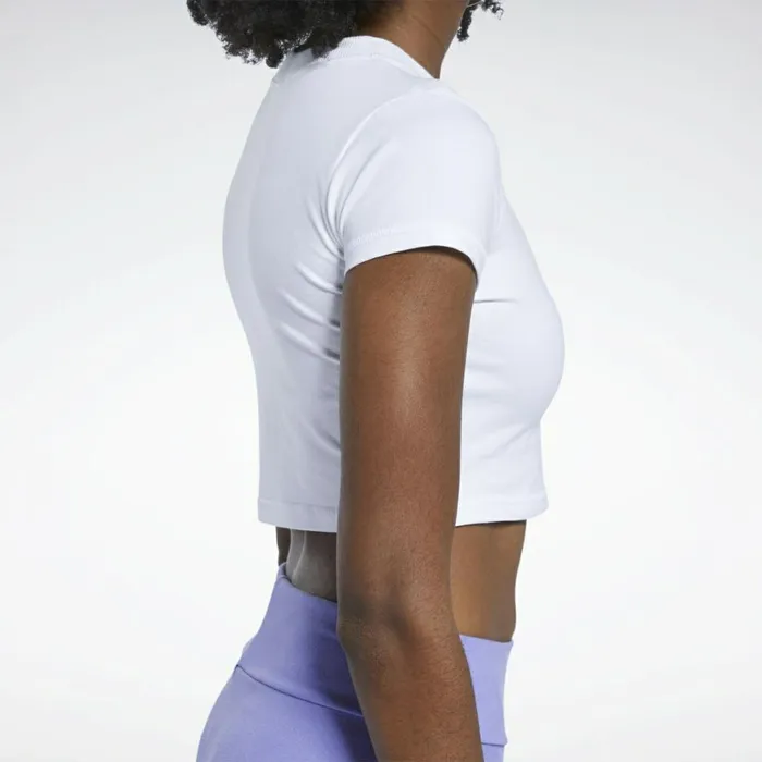 TShirts and Graphic Tees Womens Reebok Classics Tight Cropped Top White