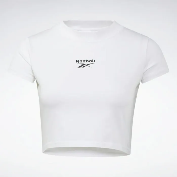 TShirts and Graphic Tees Womens Reebok Classics Tight Cropped Top White