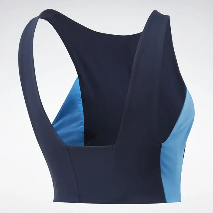 TShirts and Graphic Tees Womens Reebok Colorblock Crop Top Vector Navy