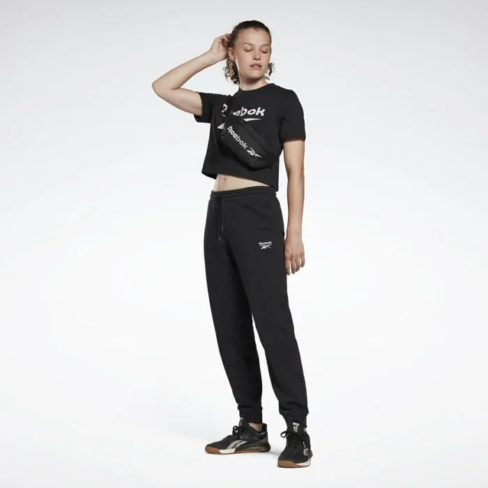 TShirts and Graphic Tees Womens Reebok Identity Cropped TShirt Black