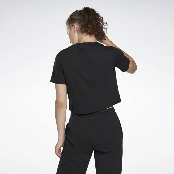TShirts and Graphic Tees Womens Reebok Identity Cropped TShirt Black