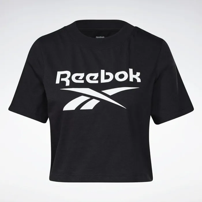 TShirts and Graphic Tees Womens Reebok Identity Cropped TShirt Black