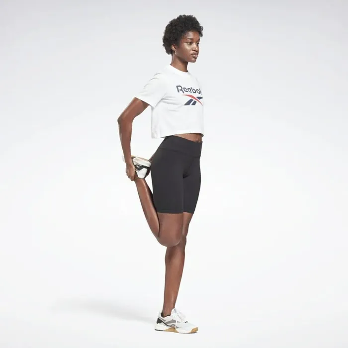 TShirts and Graphic Tees Womens Reebok Identity Cropped TShirt White