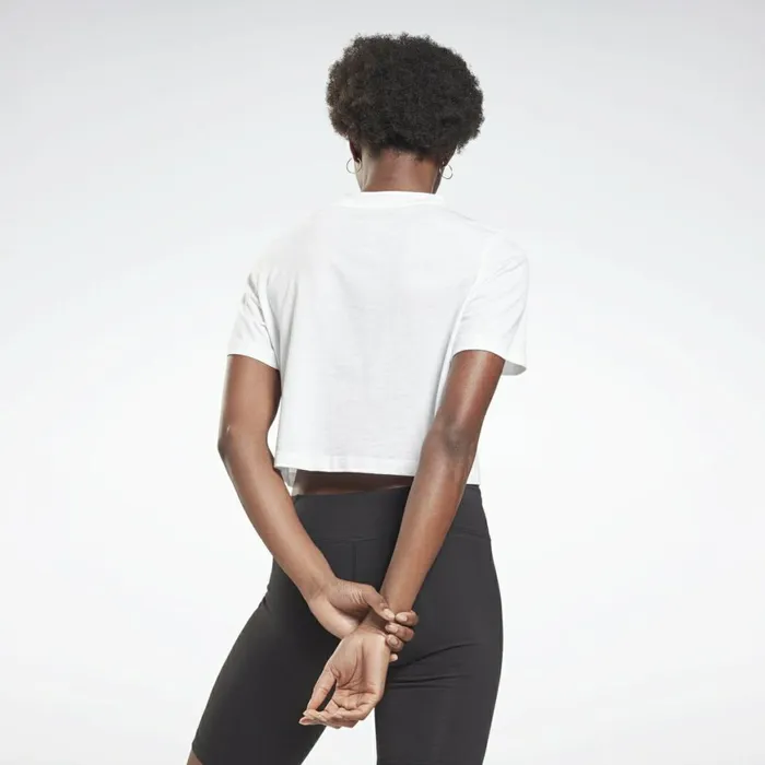 TShirts and Graphic Tees Womens Reebok Identity Cropped TShirt White
