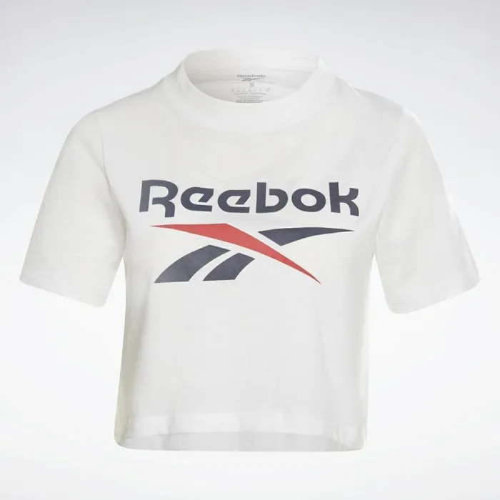 TShirts and Graphic Tees Womens Reebok Identity Cropped TShirt White