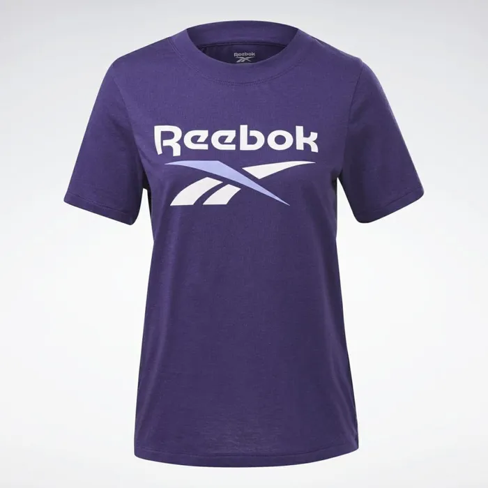 TShirts and Graphic Tees Womens Reebok Identity Logo TShirt Dark Orchid