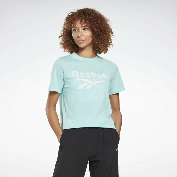 TShirts and Graphic Tees Womens Reebok Identity Logo TShirt Digital Glow