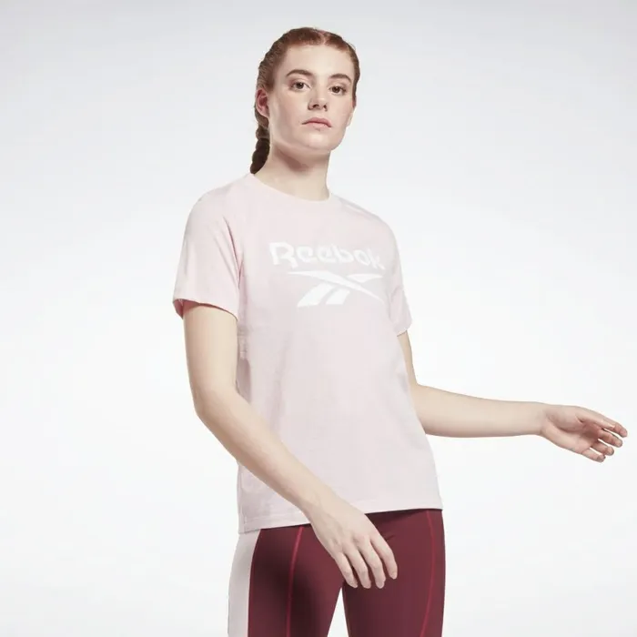 TShirts and Graphic Tees Womens Reebok Identity Logo TShirt Frost Berry