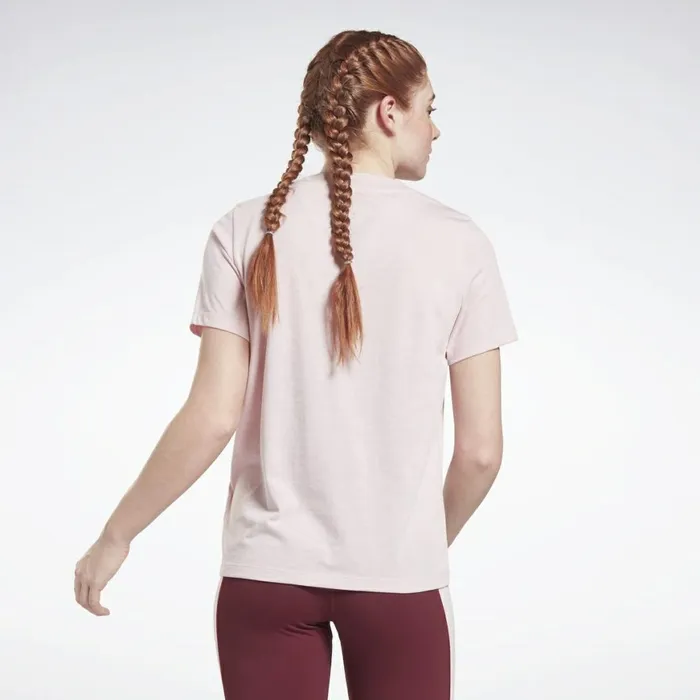 TShirts and Graphic Tees Womens Reebok Identity Logo TShirt Frost Berry