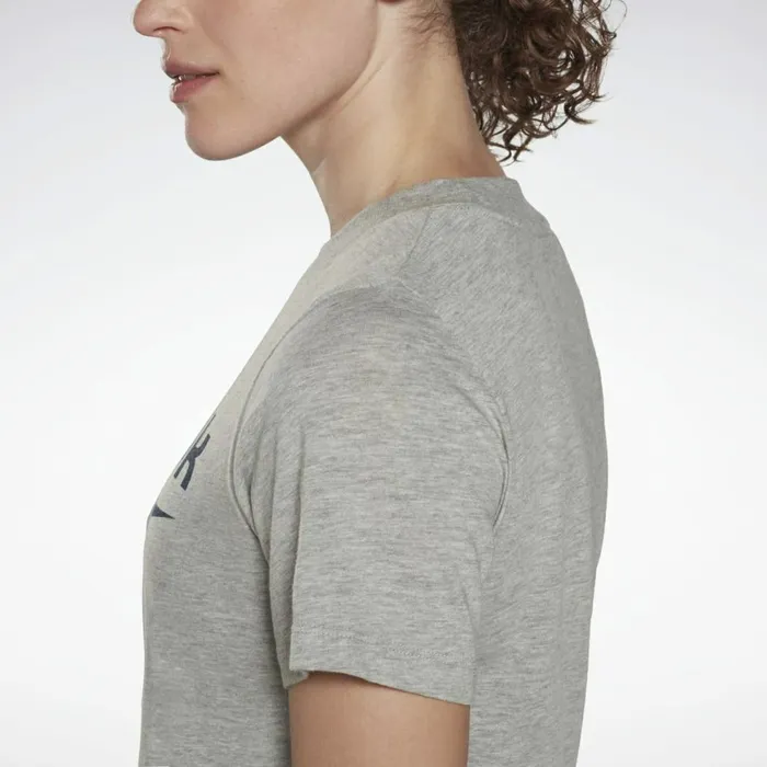 TShirts and Graphic Tees Womens Reebok Identity Logo TShirt Medium Grey Heather