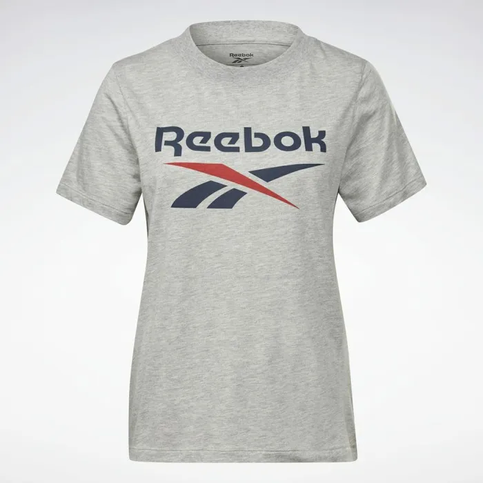TShirts and Graphic Tees Womens Reebok Identity Logo TShirt Medium Grey Heather