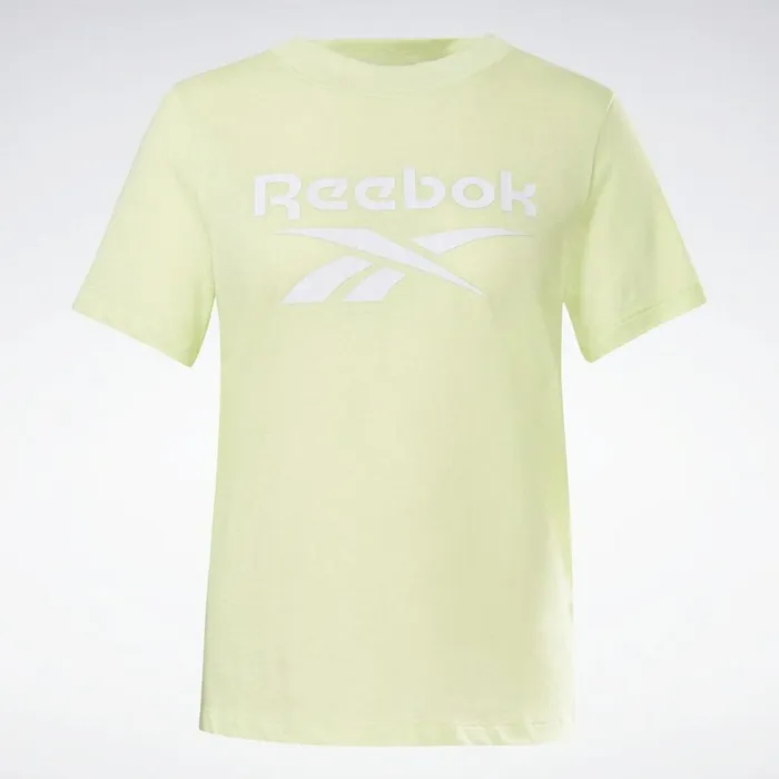 TShirts and Graphic Tees Womens Reebok Identity Logo TShirt Semi Energy Glow