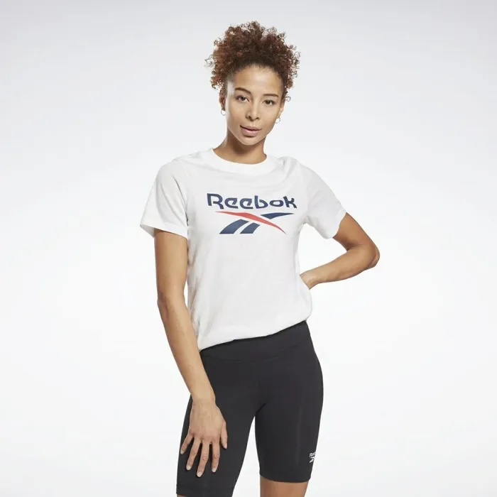 TShirts and Graphic Tees Womens Reebok Identity Logo TShirt White