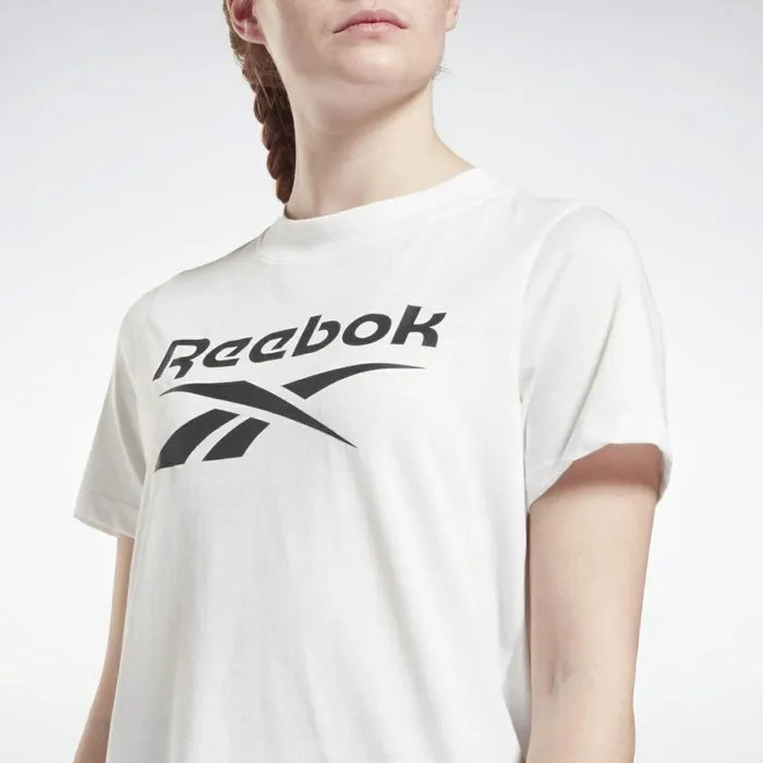 TShirts and Graphic Tees Womens Reebok Identity Logo TShirt White Black