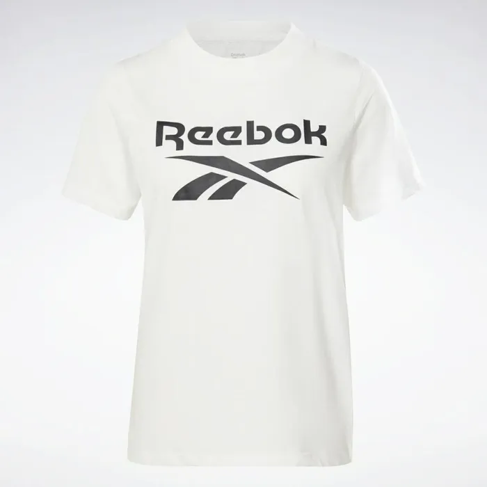 TShirts and Graphic Tees Womens Reebok Identity Logo TShirt White Black