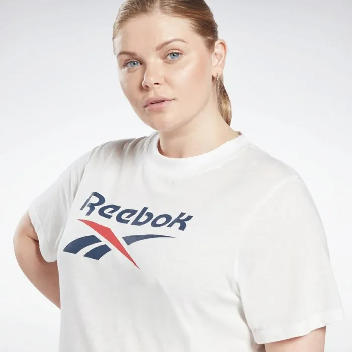 TShirts and Graphic Tees Womens Reebok Identity TShirt Plus Size White