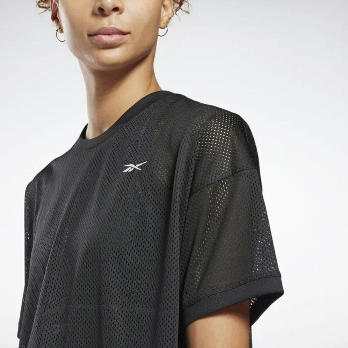 TShirts and Graphic Tees Womens Reebok MYT Mesh TShirt Black