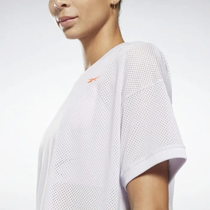 TShirts and Graphic Tees Womens Reebok MYT Mesh TShirt Luminous Lilac