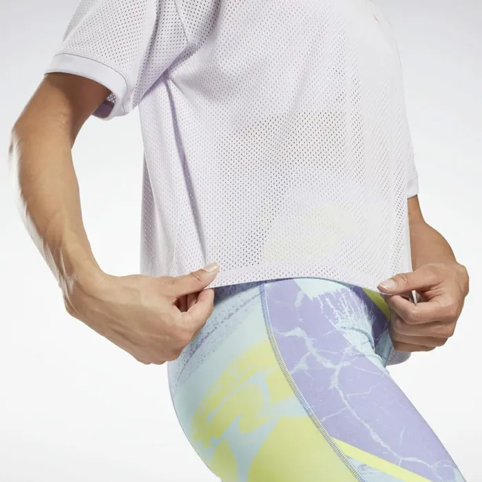 TShirts and Graphic Tees Womens Reebok MYT Mesh TShirt Luminous Lilac