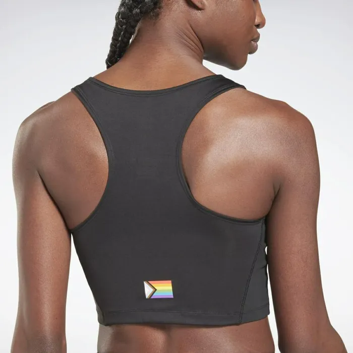 TShirts and Graphic Tees Womens Reebok Pride Crop Top Black