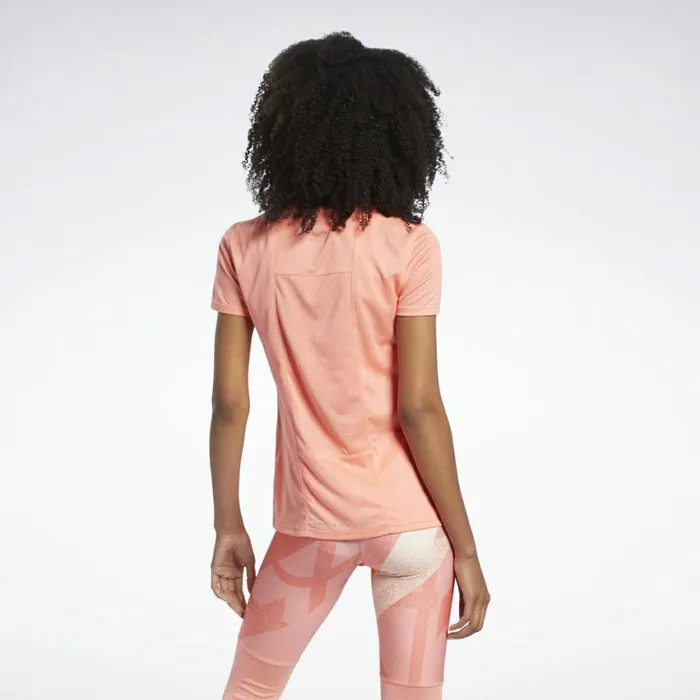 TShirts and Graphic Tees Womens Reebok Running Essentials Shirt Twisted Coral
