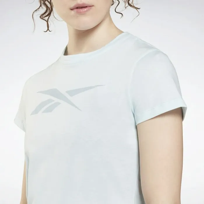 TShirts and Graphic Tees Womens Reebok Training Essentials Vector Graphic Tee Glass Blue