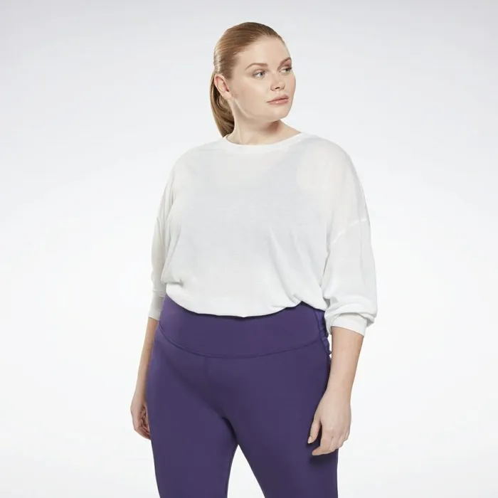 TShirts and Graphic Tees Womens Reebok Workout Ready Supremium Long Sleeve TShirt Plus Size White TShirts and Graphic Tees Womens Reebok Workout Ready Supremium Long Sleeve TShirt Plus Size White