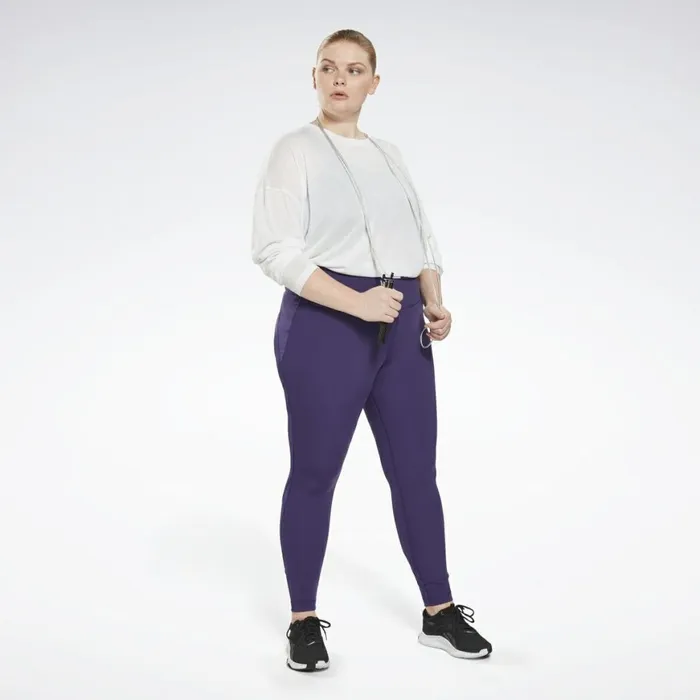 TShirts and Graphic Tees Womens Reebok Workout Ready Supremium Long Sleeve TShirt Plus Size White
