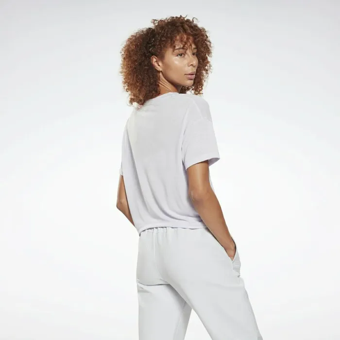 TShirts and Graphic Tees Womens Reebok Workout Ready Supremium TShirt Luminous Lilac